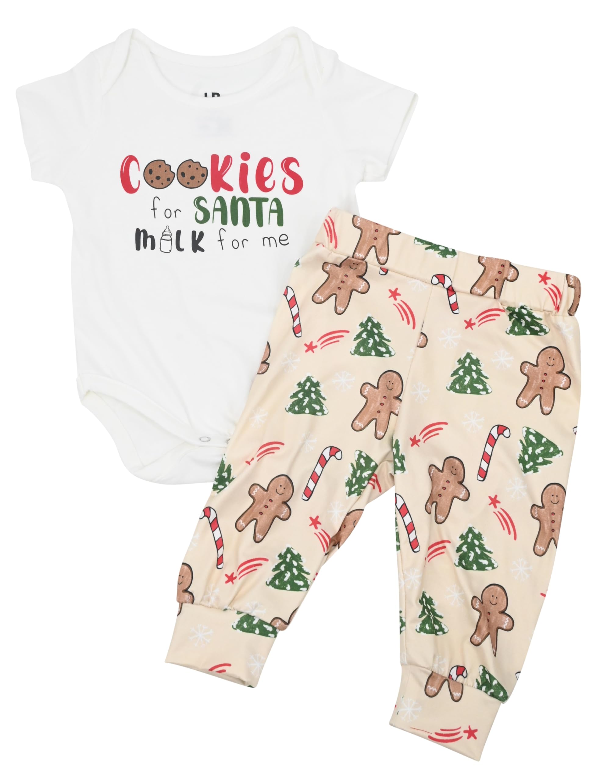 Baby Boys Girls 2pc Outfit Set Short Sleeve Bodysuit with Pants