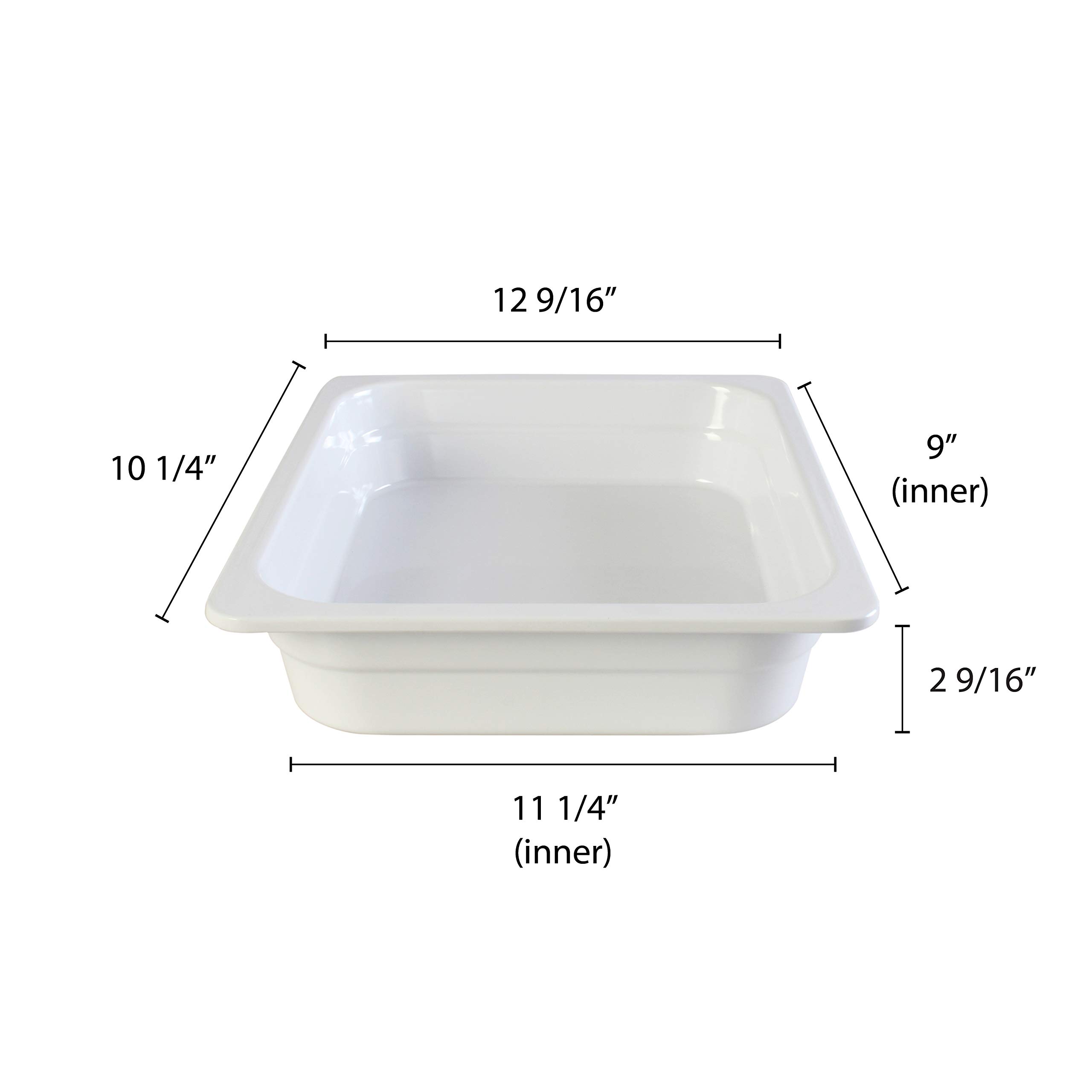Restaurant Essentials Gastronorm pan melamine container, half size, 1/2, 65mm/ 2 1/2