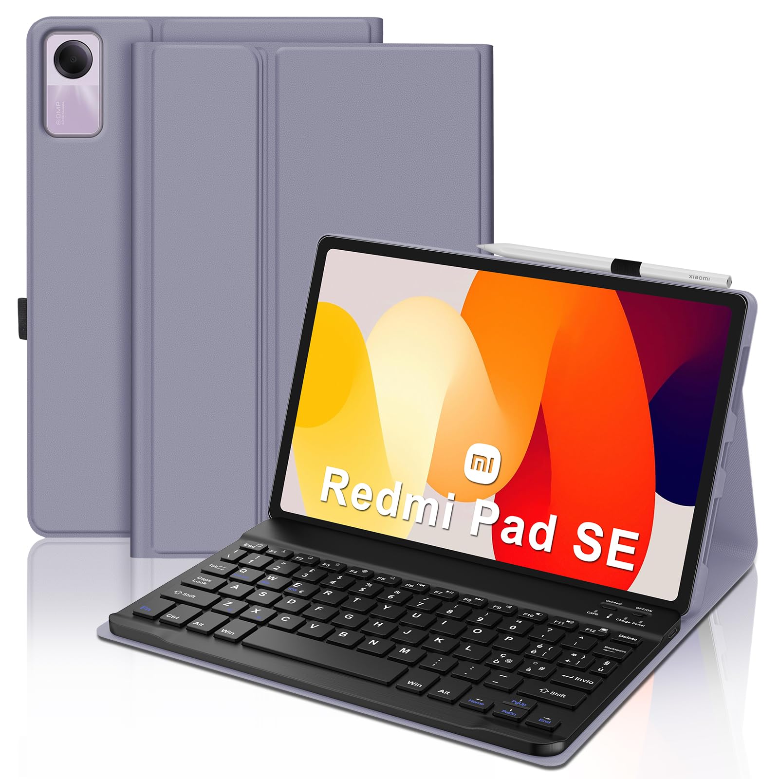 Xiaomi Redmi Pad SE 11 inch Keyboard Case, Italian Keyboard for