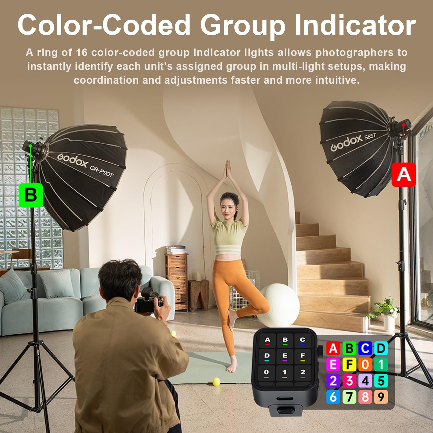 Flash Godox AD100Pro II à tête Ronde 100 W, 60 à 100 flashs Pleine Puissance, 2,4 GHz X sans Fil, TTL/HSS, 2850 mAh USB-C, Support magnétique avec Adaptateur Bowens
