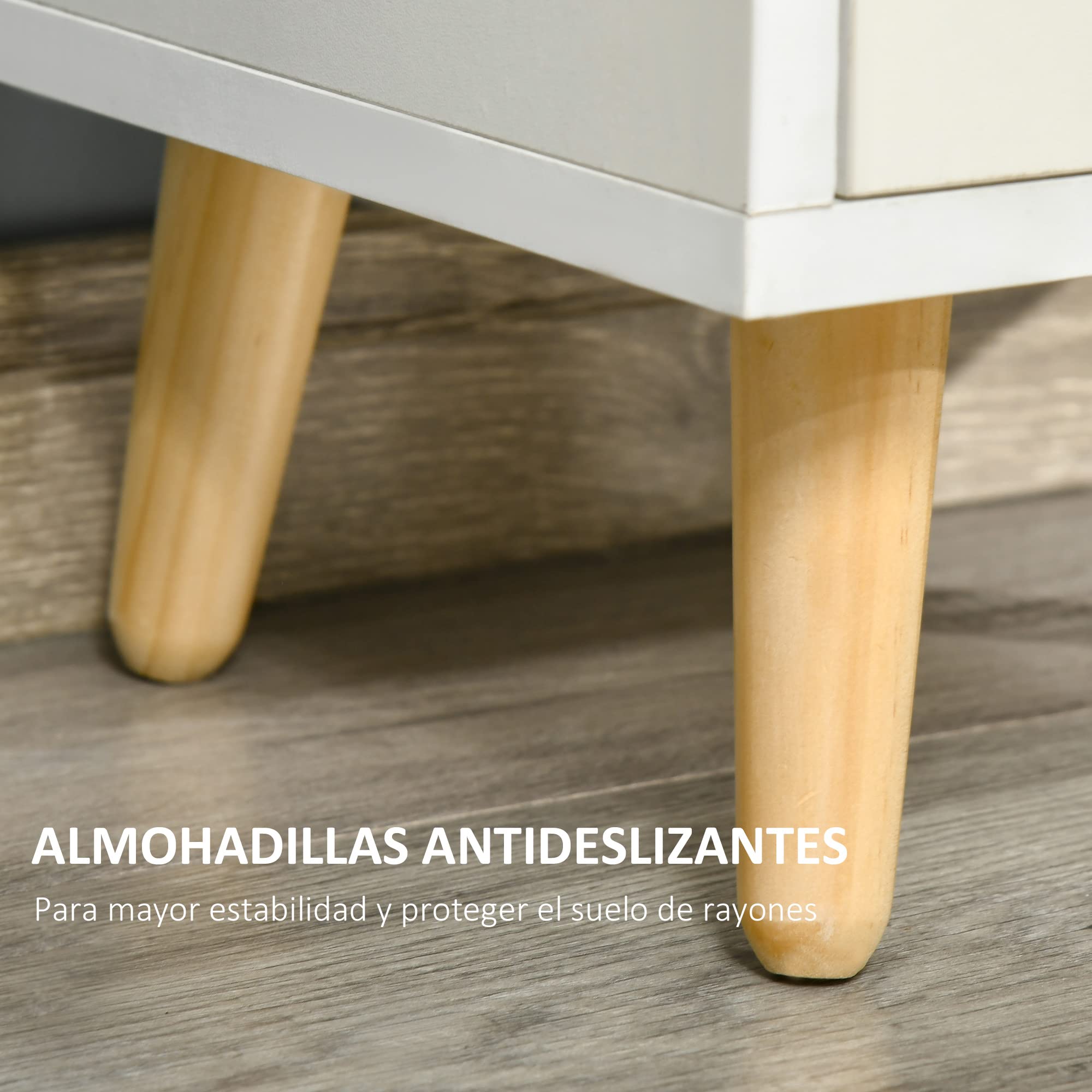 HOMCOM Estantería para Libros con 3 Estantes Abiertos y Cajón Librería Moderno para Almacenamiento Juguetes CDs Plantas 40x30x129,5 cm Blanco