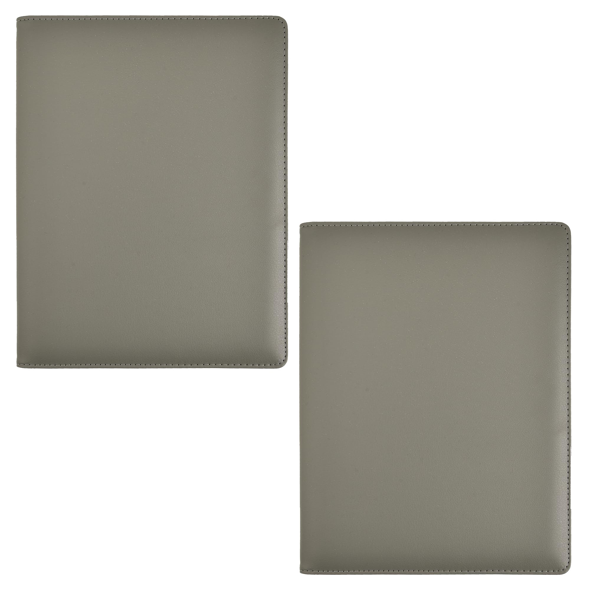 Arpan A4 Professional Display Book Folder for Presentations, CVS, Artwork & Interviews – Leather Portfolio Presentation Folder with 48 Pockets (96 Views) – A4 Pocket Display Book (Grey – 2 Pack)
