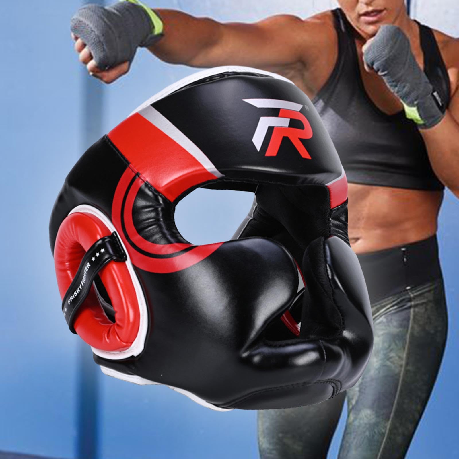 Casco da con Visiera Integrale E Imbottitura in Schiuma Ventilata, Ideale per Taekwondo, Karate E Kickboxing, Adatto a Bambini, Adulti E Uomini.