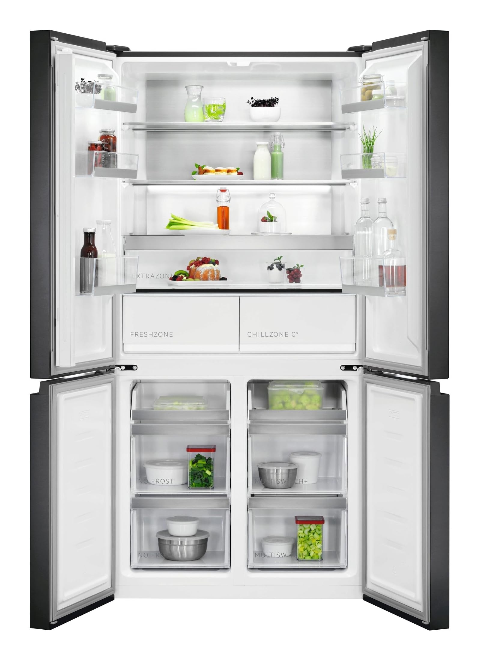 AEG RMB952D6VB - Frigorifero Americano Side by Side 522 Litri No Frost Nero Classe Energetica D