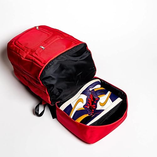 Miniatura 3 de Sole Premise Bolsa de viaje multifuncional para zapatos para computadora portátil, mochila para hombres y mujeres, color rojo, Rojo -, Sole Premise