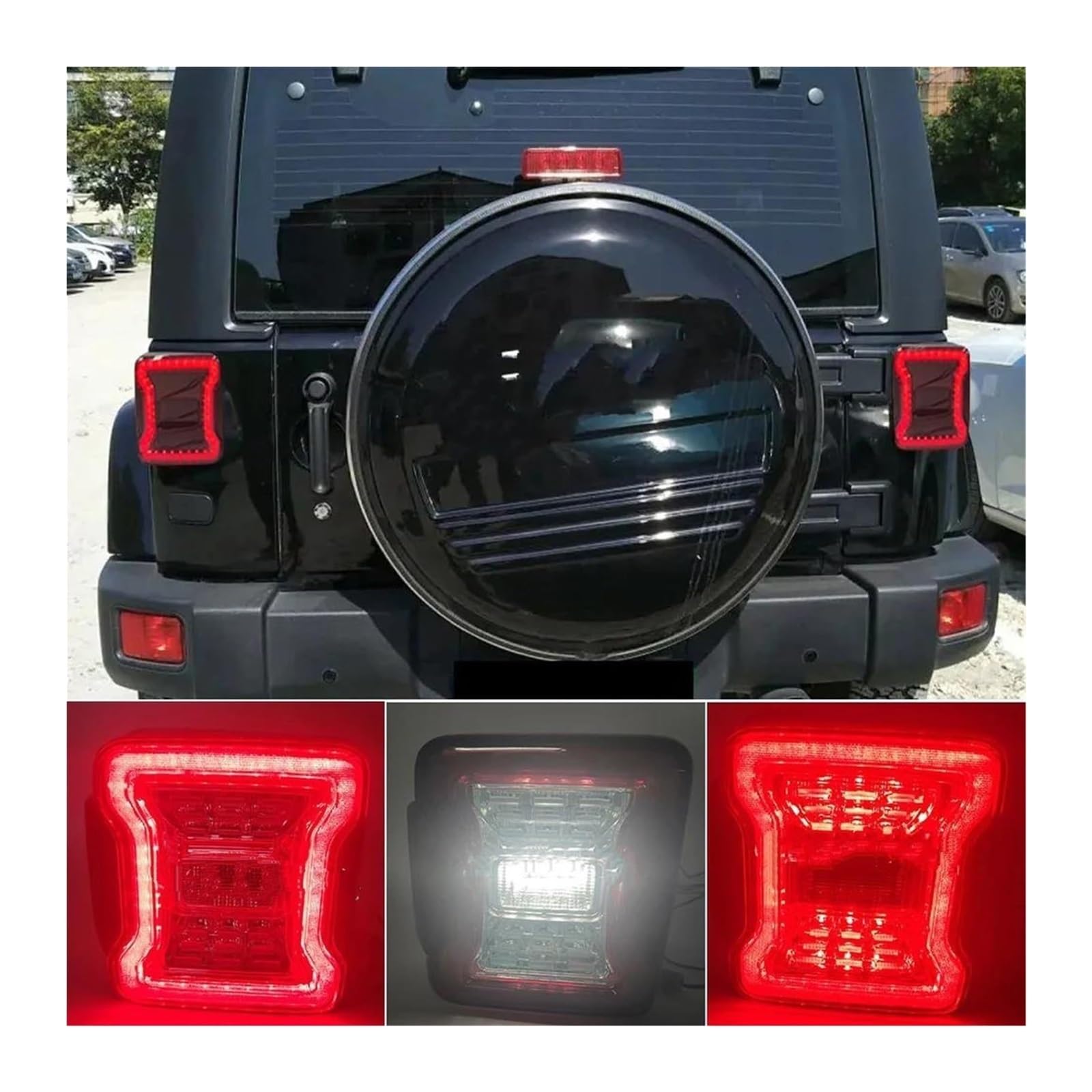 Freccia Specchietto Retrovisore Per Jeep Per Wrangler JK 2007-2017 2 Pezzi Fanale Posteriore Per Auto DRL Freno Retromarcia Indicatore Direzione Gruppo(European version)