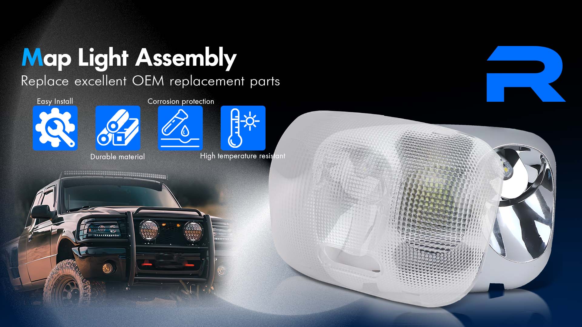 Amazon.com: LED Interior Dome Map Light Lamp Assembly Compatible