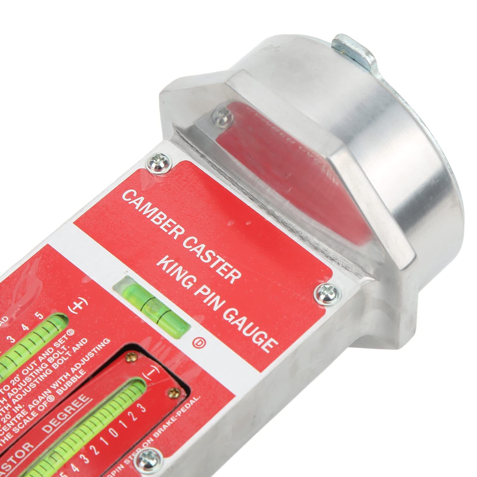 AMONIDA Calibro di Campanatura Magnetico Ad Alta Precisione con Cassetta degli Attrezzi per Un Rapido Allineamento delle Ruote per Meccanici Automobilistici e Appassionati di Fai da Te