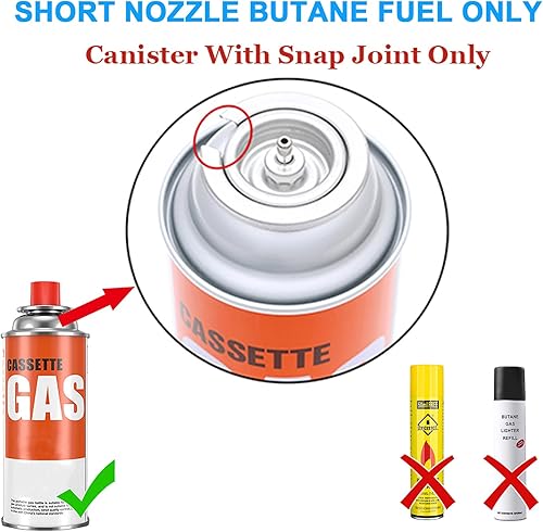 Miniatura 6 de Soplador de butano para cocina Antorchas culinarias originales japonesas para cocinar, llama profesional ajustable con soporte estabilizador para