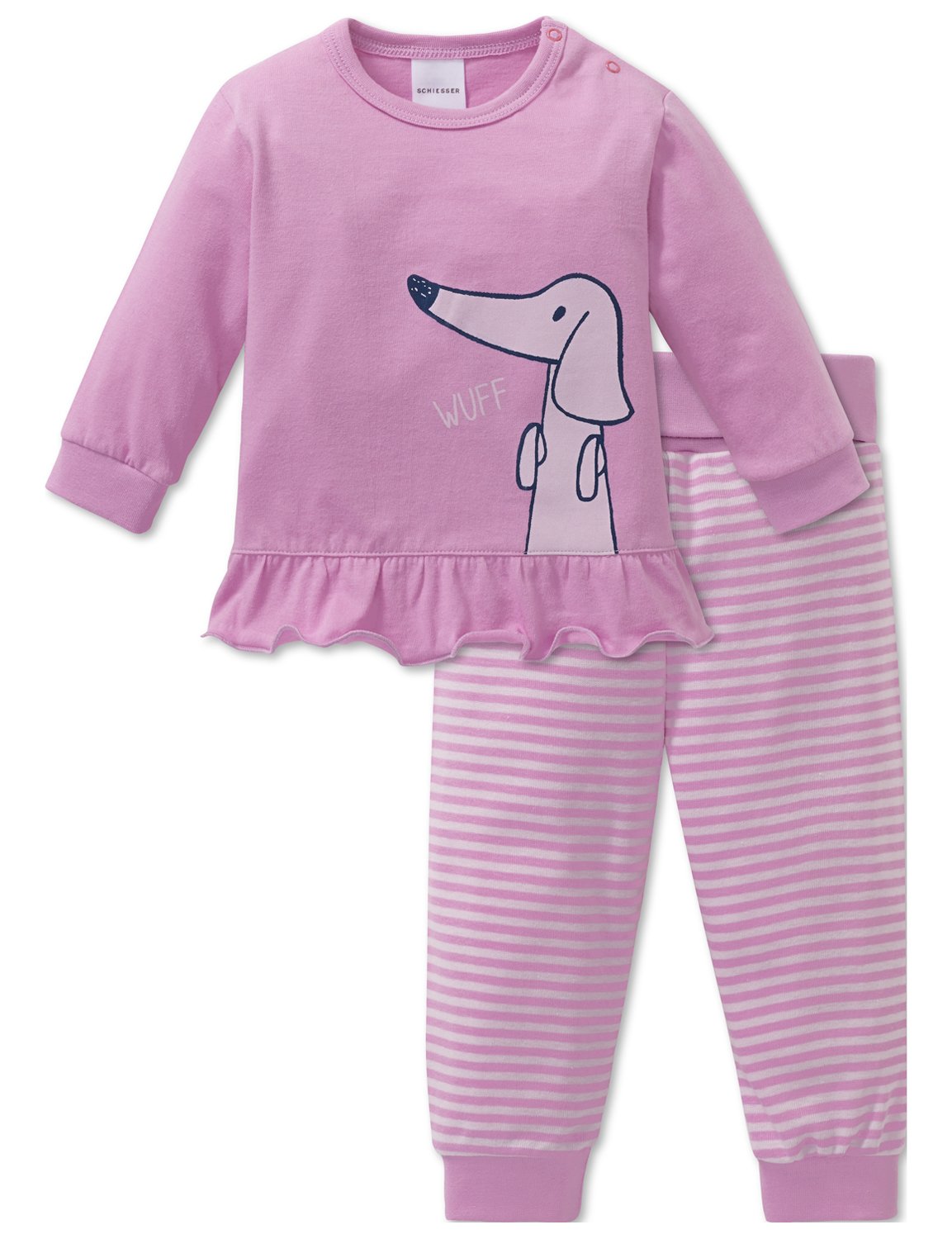 Schiesser Baby - Mädchen Schlafanzug 2-teilig Zweiteiler - 163331