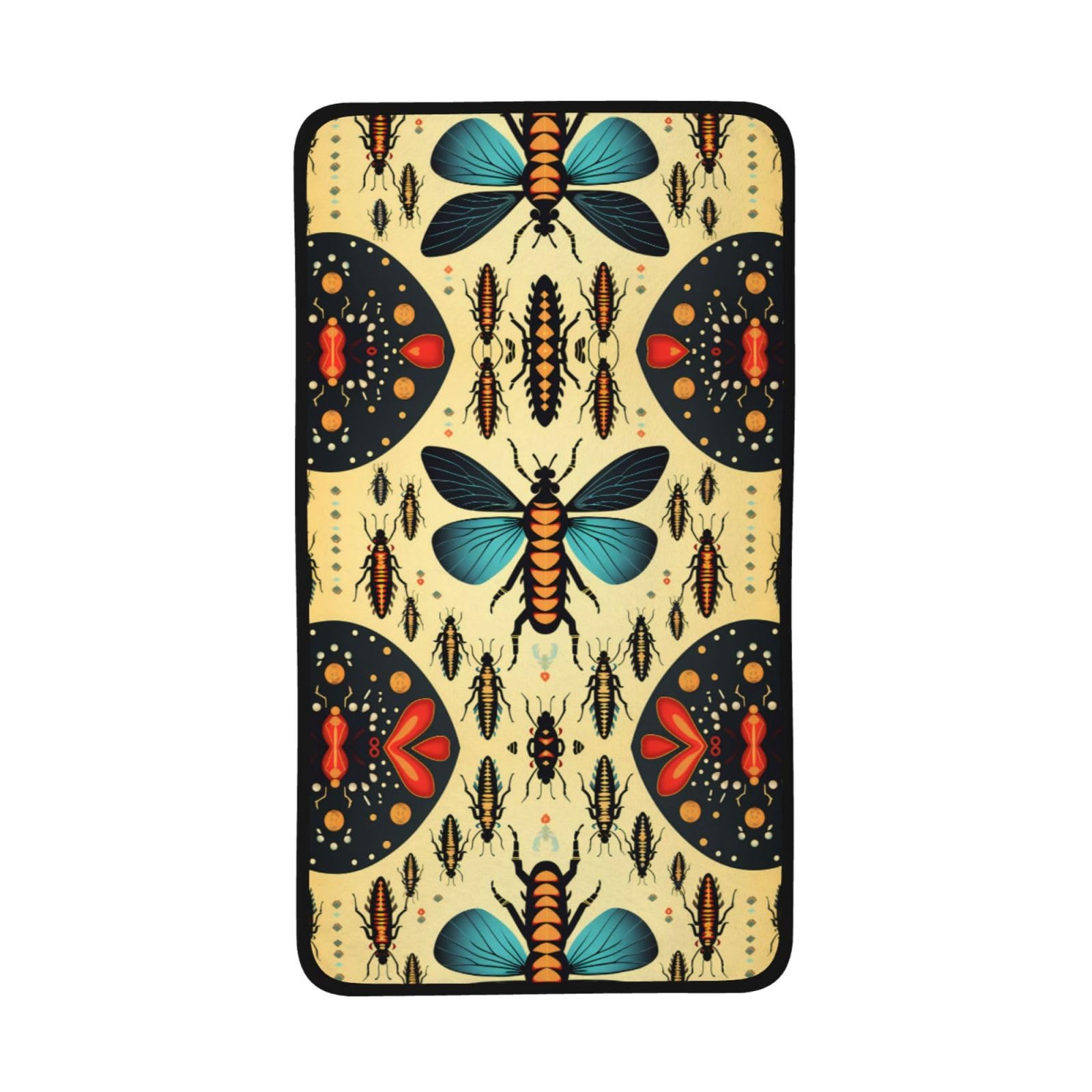 WZYCWB Insect Pattern Arrangements Printed Quick-Drying Towel - 16x28 inch Absorbent Sports Towel, Suitable for Travel, Gym, Outdoor Camping, etc.