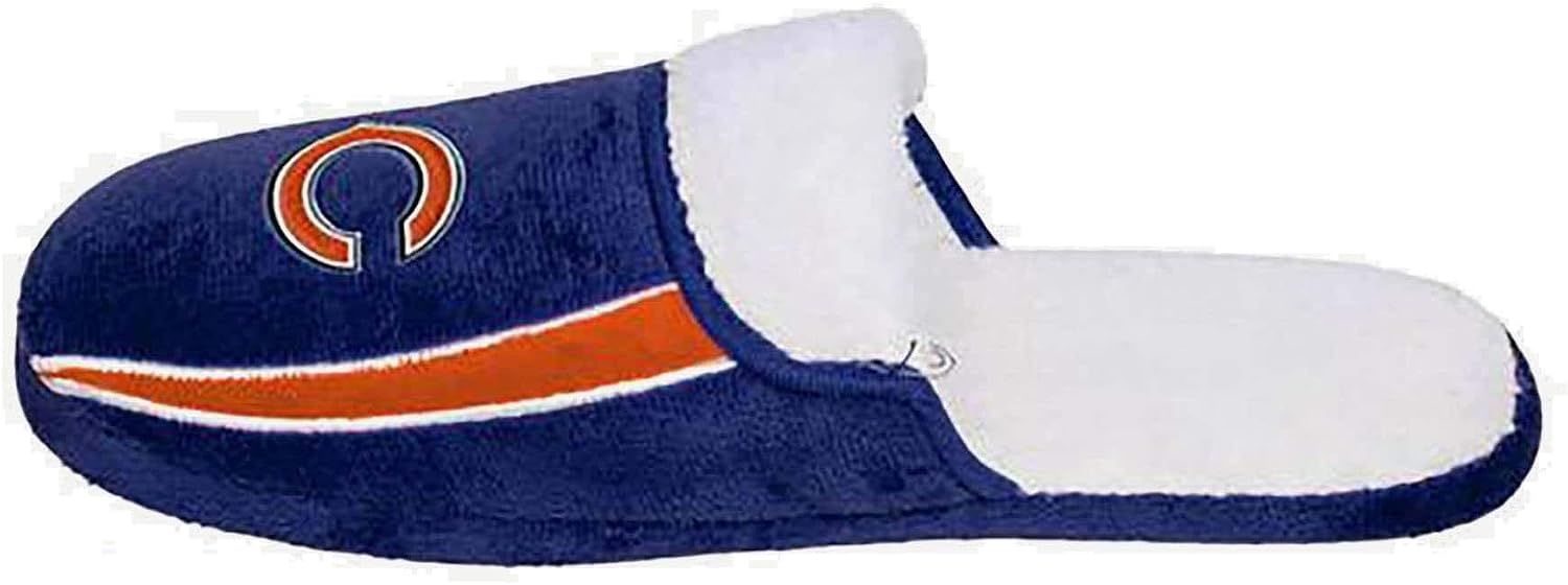 FOCO NFL Mens Football Team Logo Moccasin Slippers Shoes
