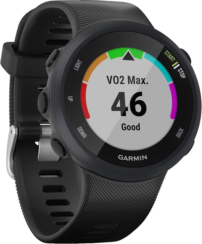 Garmin 010-02156-05 Forerunner 45, 42 mm Reloj para correr con GPS fácil de usar y soporte para planes de entrenamiento gratuitos del entrenador, negro