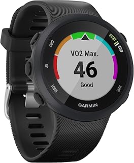 Garmin Forerunner 45, 42 mm, Reloj GPS para Correr fácil de Usar con Soporte de Plan de Entrenamiento Gratuito de Entrenador, Color Negro