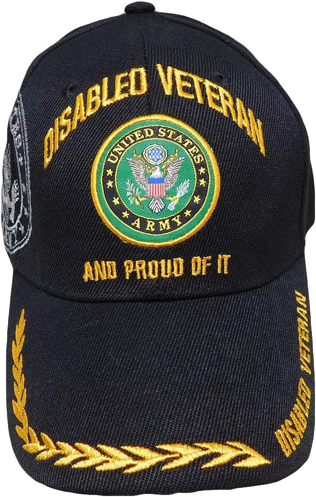 US Army Disabled Army Veteran Baseball Cap Proud Of It Embroidered Hat USA - Image 3