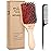 URTHEONE Hair Brush,Boar Bristle Hair Brushes and Hair Comb Set for Women Men Kids, Best Natural Wooden Paddle Hairbrush for Wet or Dry Hair