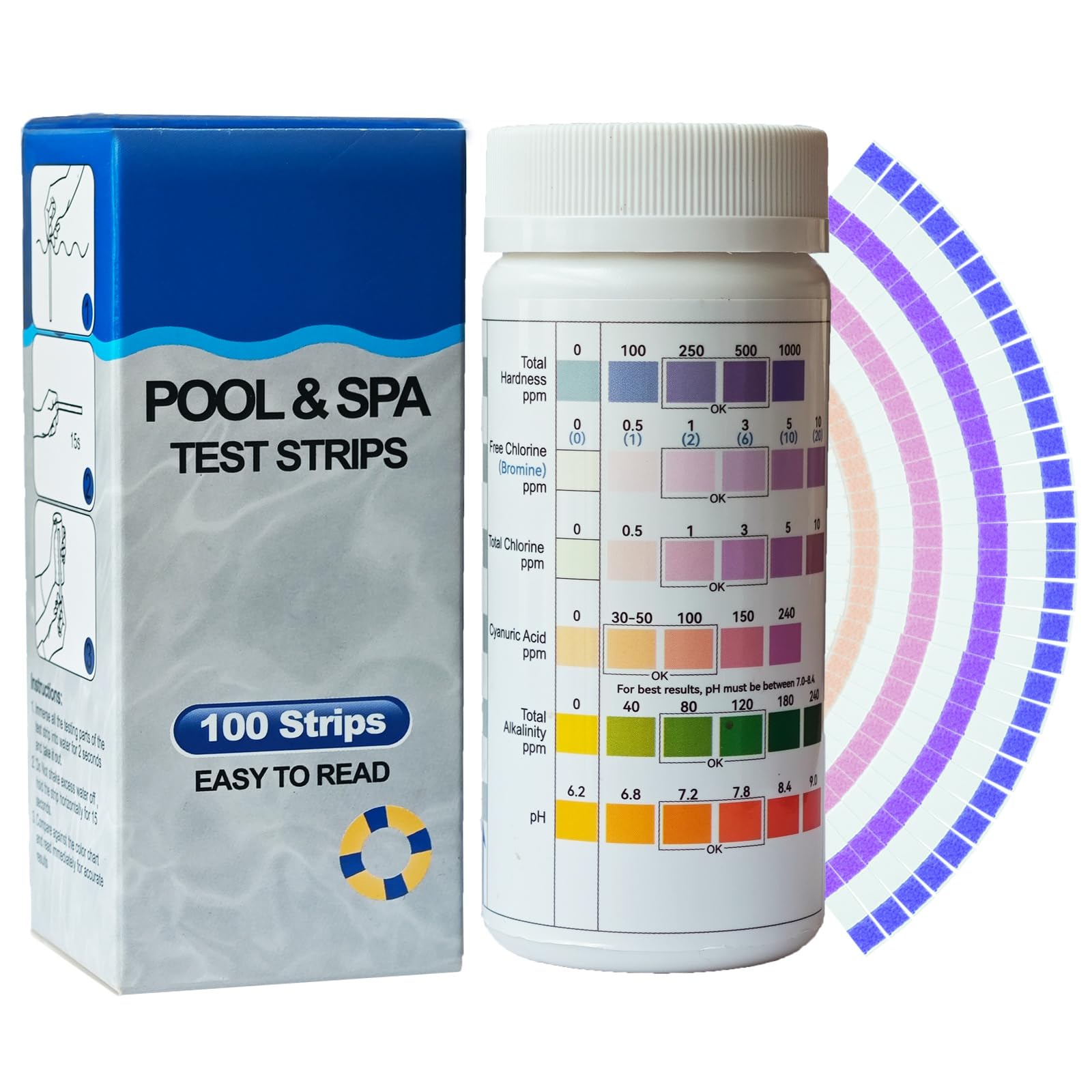 100 Stück Pool Tester Wassertester