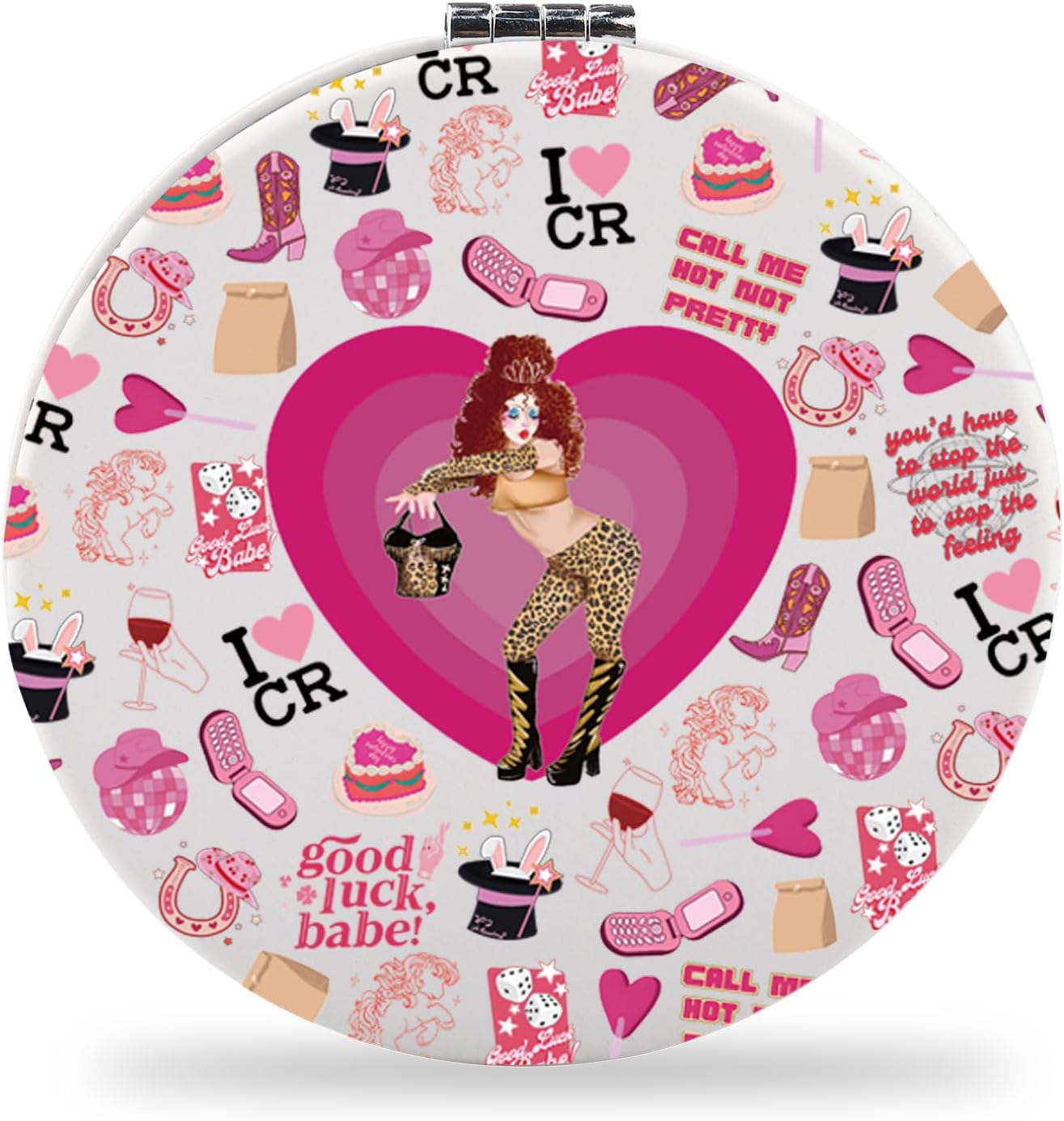 SEIRAAMidwest Princess Makeup Mirror Pink Pony Club Gifts Hot to Go Gifts Midwest Princess Merch (I CR)