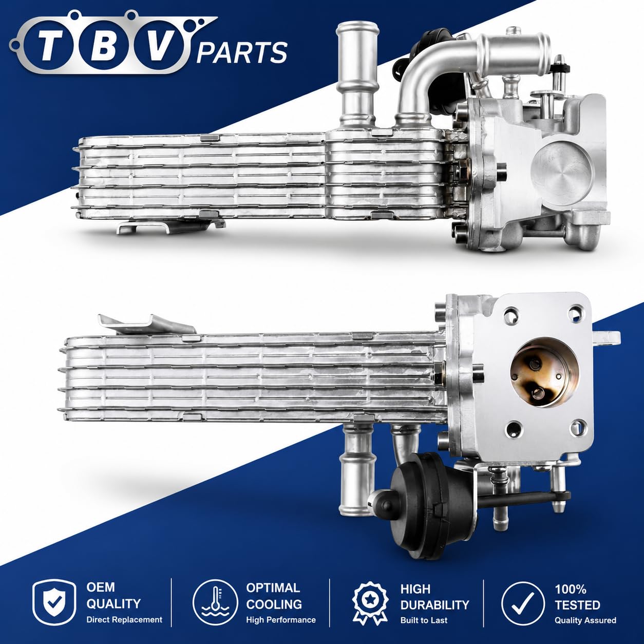 Enfriador EGR 2.0 TDI 03G131512L, 03G131063, 03G131513J, 03G131513D, 03G131513 Enfriador de gases de escape para A3 Altea Toledo Leon Golf Jetta Passat B6