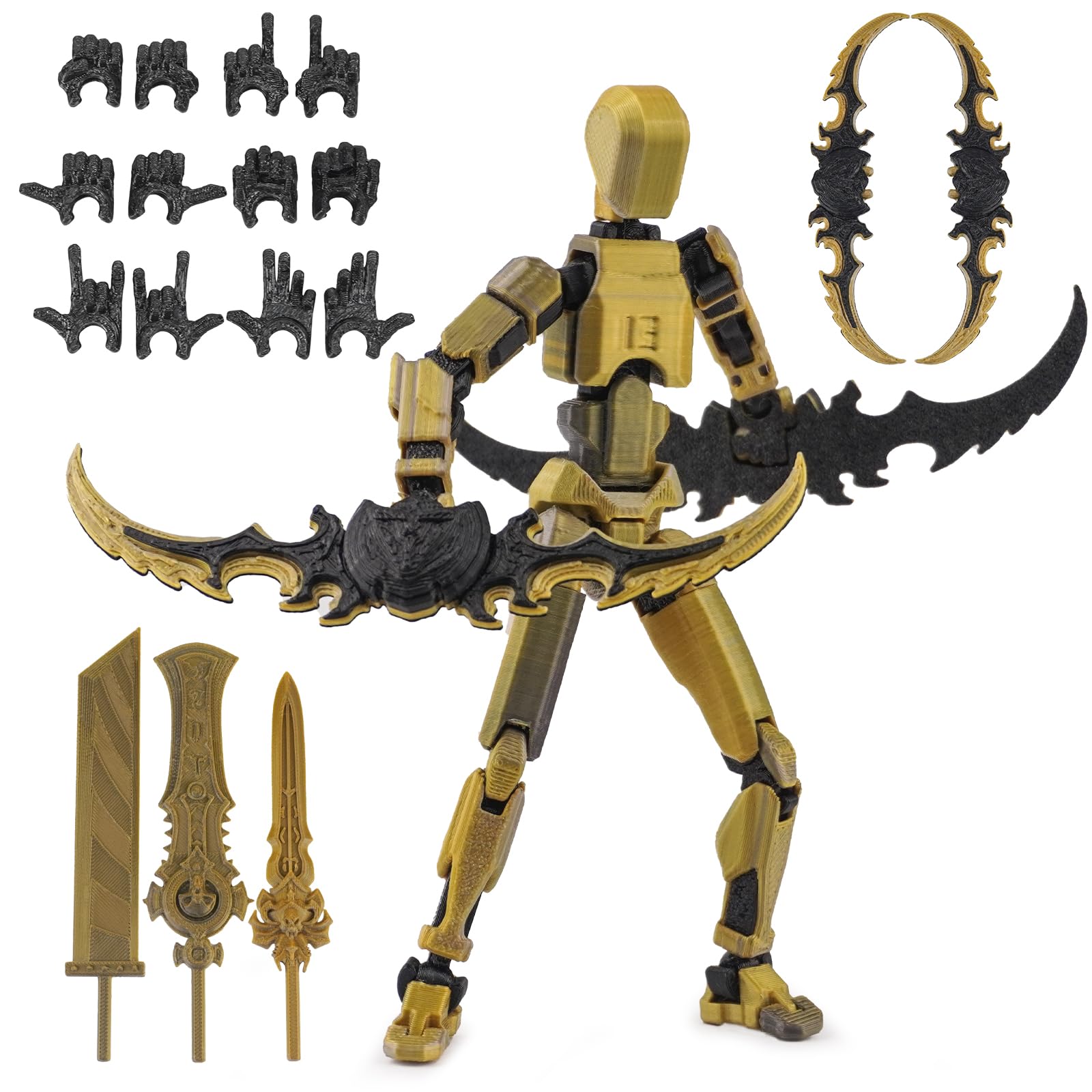 dino13様 Amazon.com: Dummy13 Action Figure Set | Pre-Assembled 3D