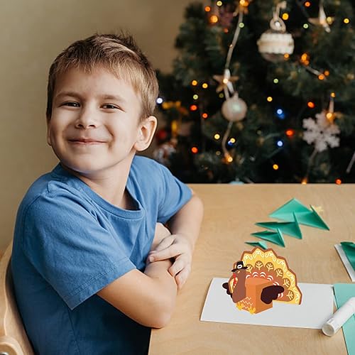 Miniatura 3 de GLOBLELAND Caja de pavo en relieve 3D, plantilla de regalo de Acción de Gracias, troqueles para álbumes de recortes, tarjeta de bricolaje,