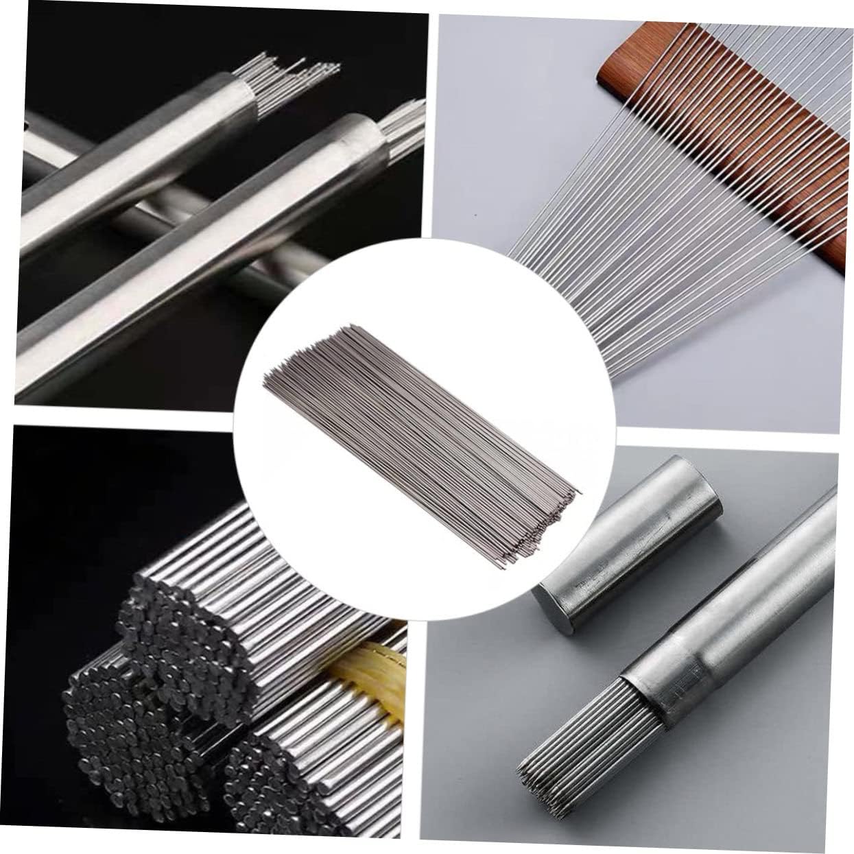 BESPORTBLE 100pcs Quality Bbq Skewers Round Stainless Steel for Kabob Grilling Accessories Skewers for Grilling