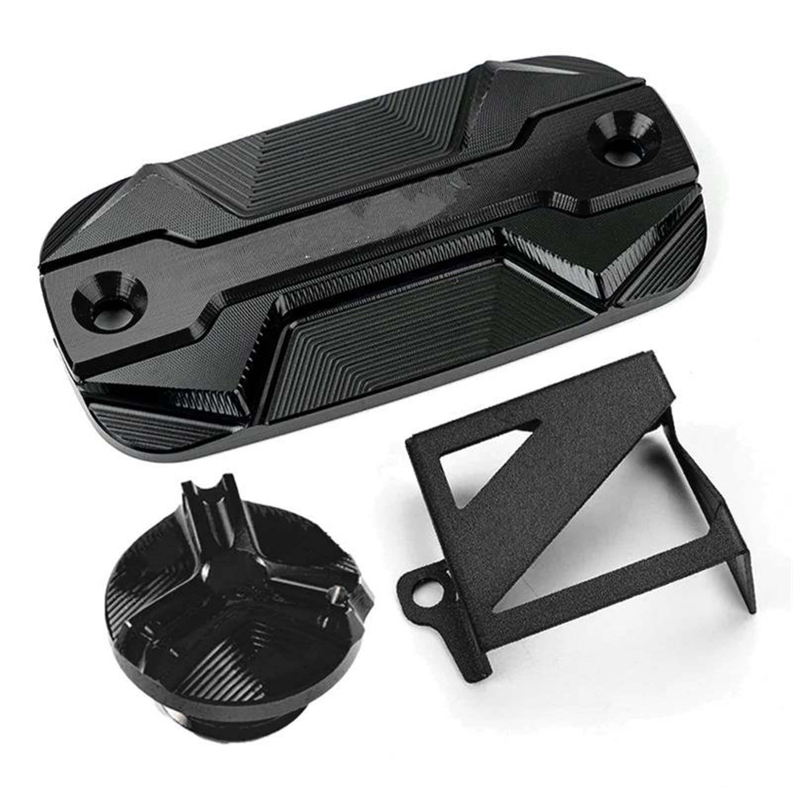 Protezione Del Serbatoio Dell'olio Freno Per Moto E Tappo Di Riempimento Motore Per NT1100 2023 2022 Per NT 1100 DCT CRF 1100 L 2021(3Pcs Set Black)