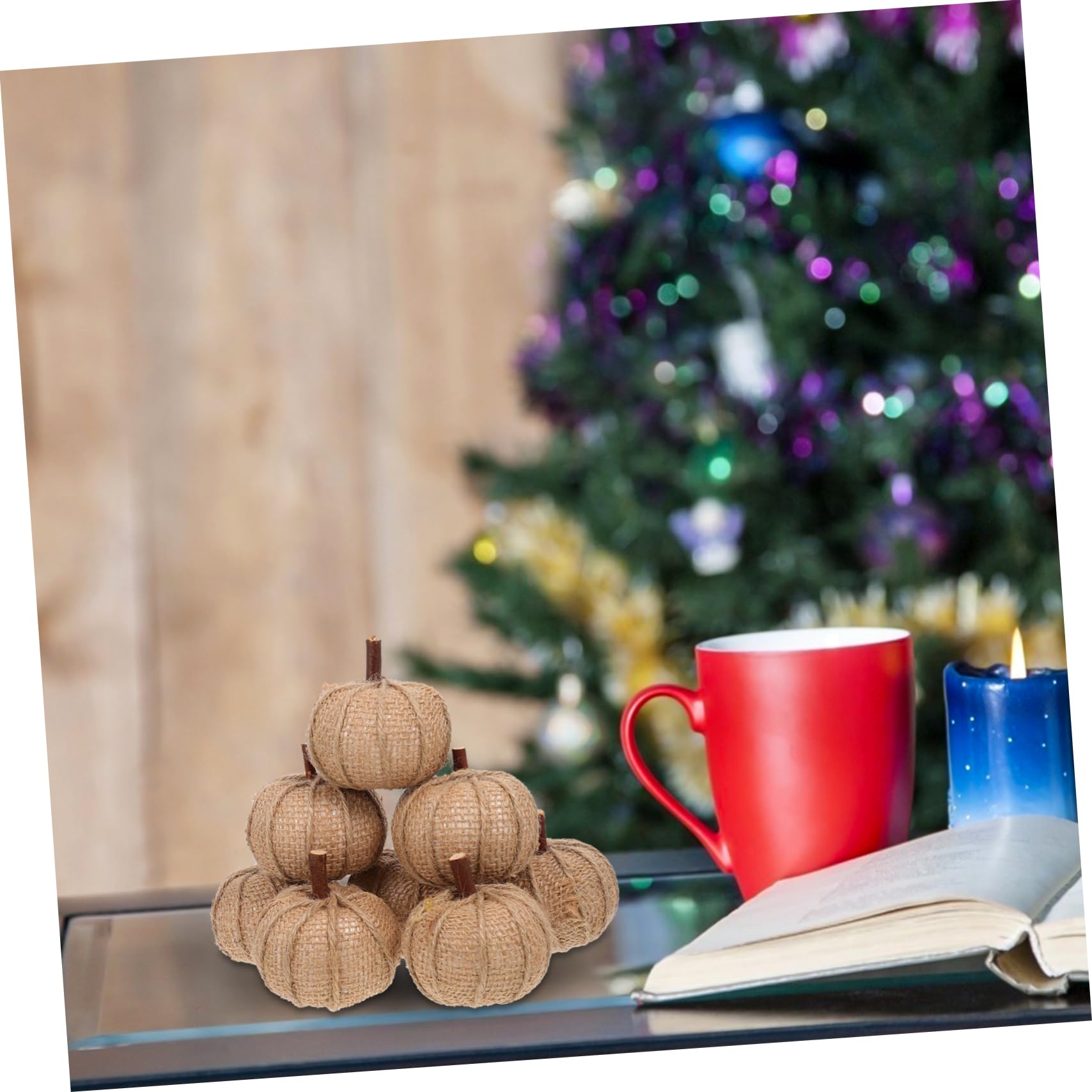 Didiseaon 16 pcs Grid Pumpkin Holiday Foam Pumpkins Festival Foam Pumpkins Artificial Mini Pumpkins Small Pumpkins Harvest Decoration Fake Foam Pumpkins Foam Material Vegetable Props