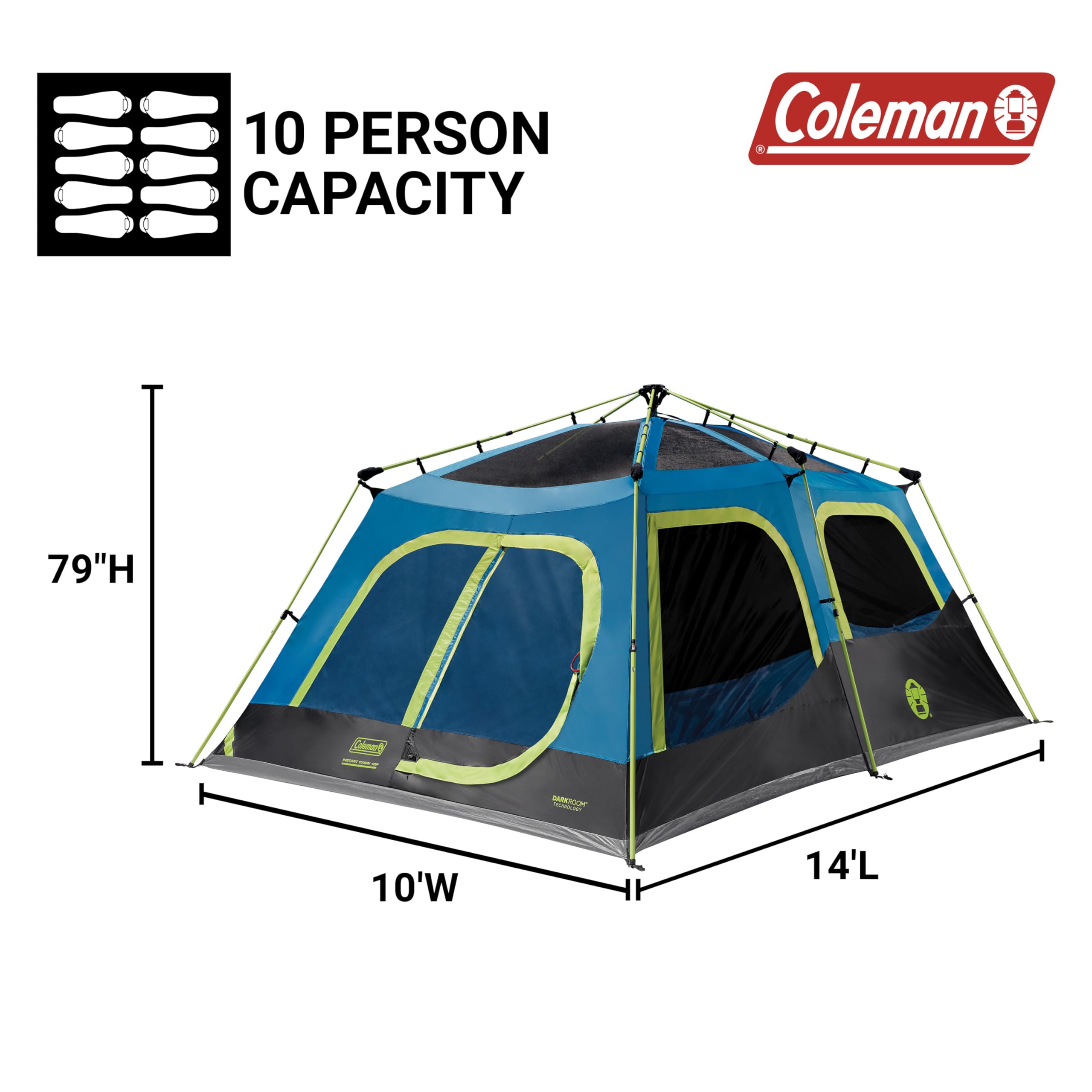 Amazon.co.jp: Coleman(コールマン) 4/6/8/10人用 インスタント 