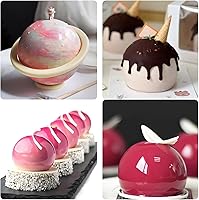 Vista 5 de Molde de Silicona para Pastel Esférico, Moldes de Pastel Mousse de Bola 3D para Hornear, Moldes de Postre Francés de Chocolate Fondant para Dulces