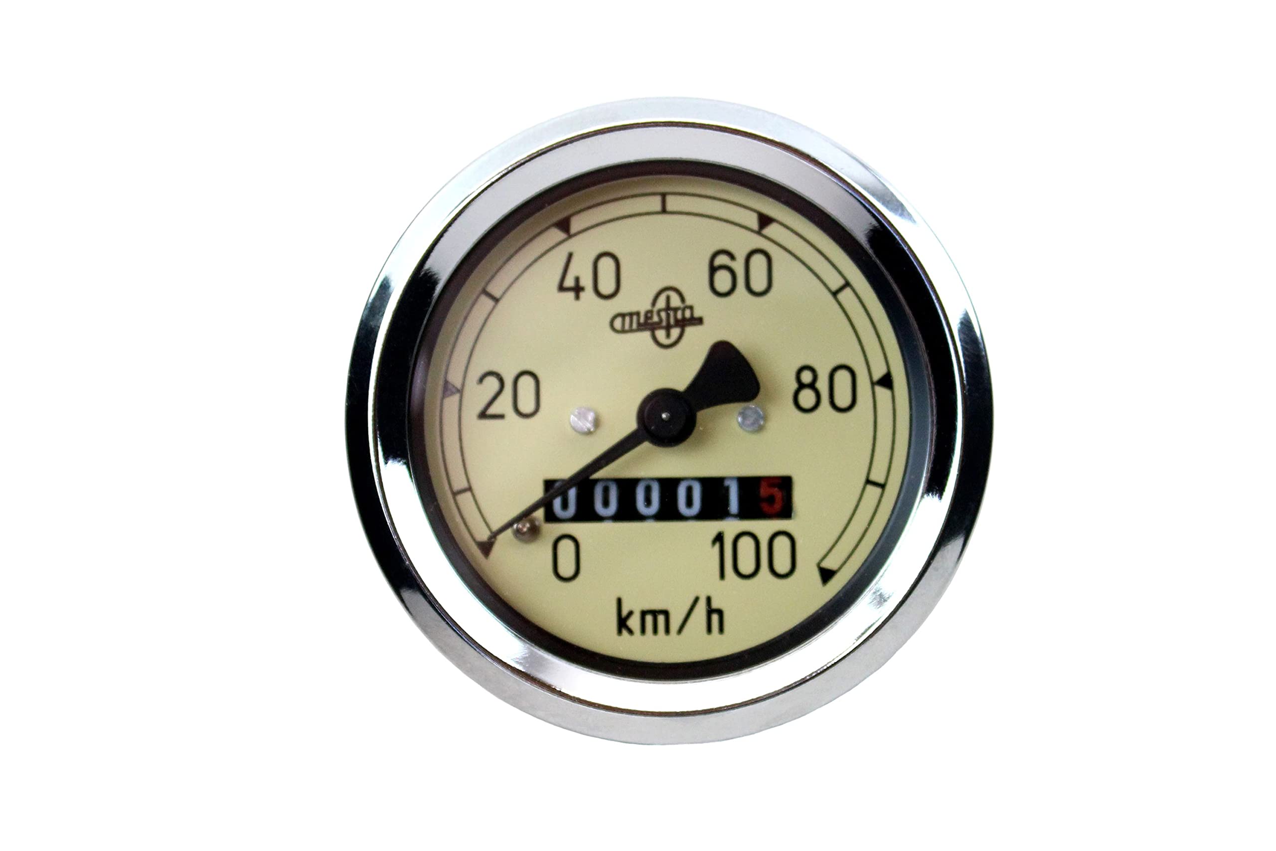 Compteur De Vitesse MESTRA 60 Mm Pour Moto Classique - échelle 0-100 Km/h - Filetage M18x1,5 - Style Rétro