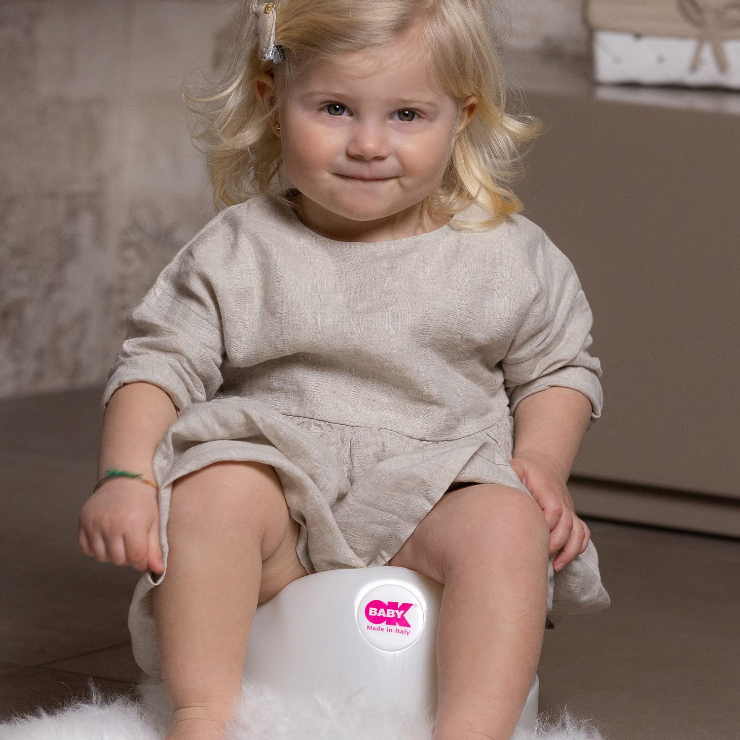OKBABY Relax Potty for Children with Ergonomic Seat and Raised Back, Green - 5