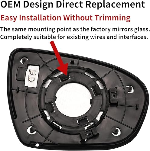 Miniatura 3 de Espejo lateral del conductor de repuesto para Kia Optima 2011 2012 2013 2014 2015  Espejo lateral izquierdo, espejo retrovisor de vidrio con