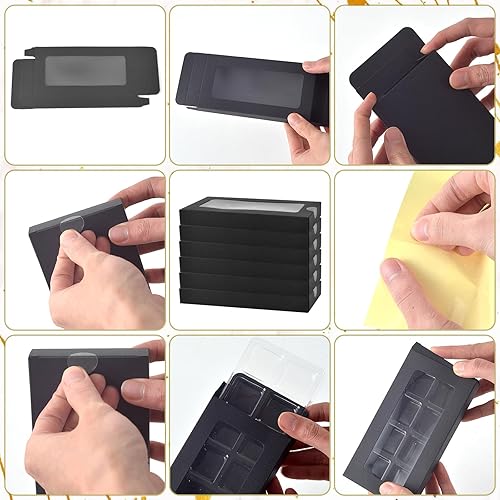 Miniatura 4 de Cajas de regalo para cera derretida, molde de plástico con caja, cajas de cera para derretir cera transparente, moldes para derretir cera para cubos