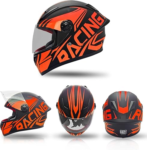 Miniatura 2 de SanQing - Casco de motocicleta de cara completa para niños, motocross, bicicleta de tierra, ATV, BMX, kart, todoterreno, para 4 ruedas, niño, niña,