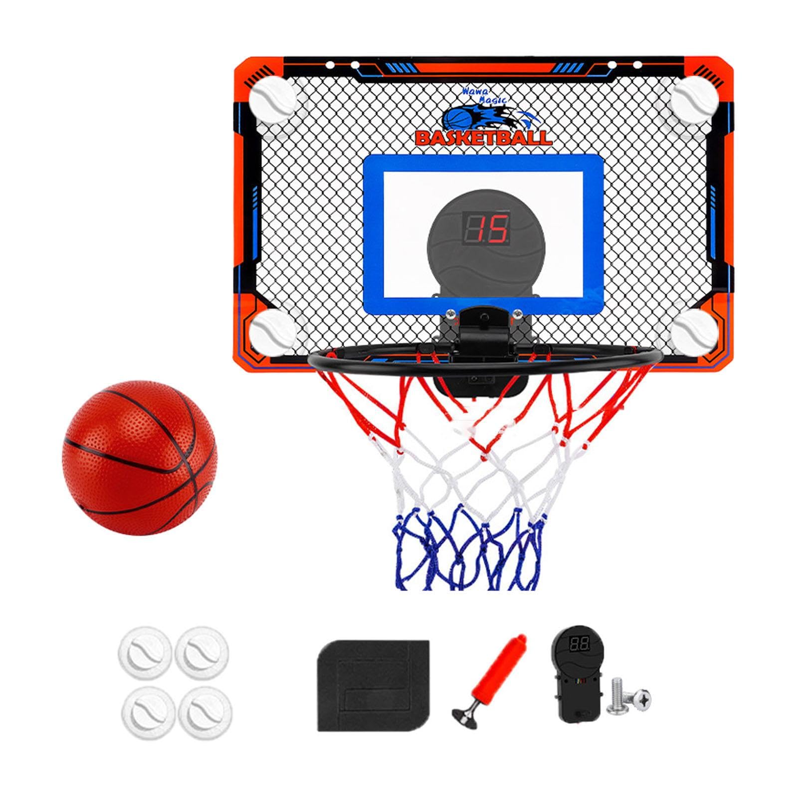 TRENDYNEST Wall Mounted Basketball Hoop Foldable Over The Door Mini Hoop for Boys Girls Large with Scoring | Backboard Systems | Basketball