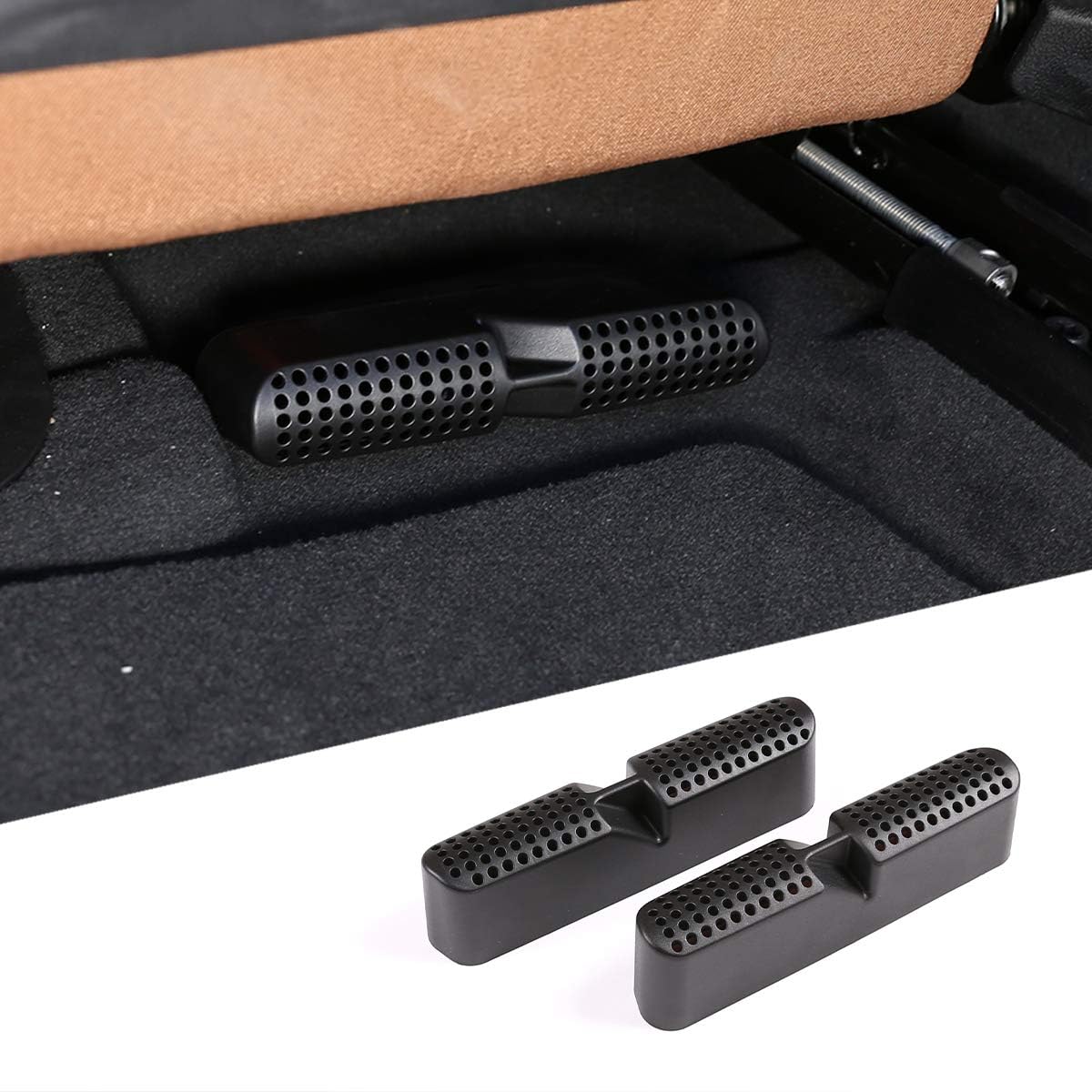 2pcs ABS Car Under Seat Air Outlet Vent Protect Cover Trim Accessories for BMW X5 G05 X6 G06 X7 G07 2019 2020 2021