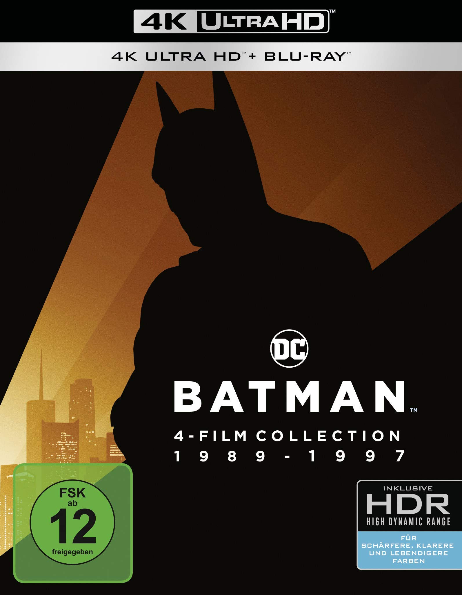 Batman 1-4 - 4K Collection (4K Ultra-HD + Blu-rays) (8 Discs)