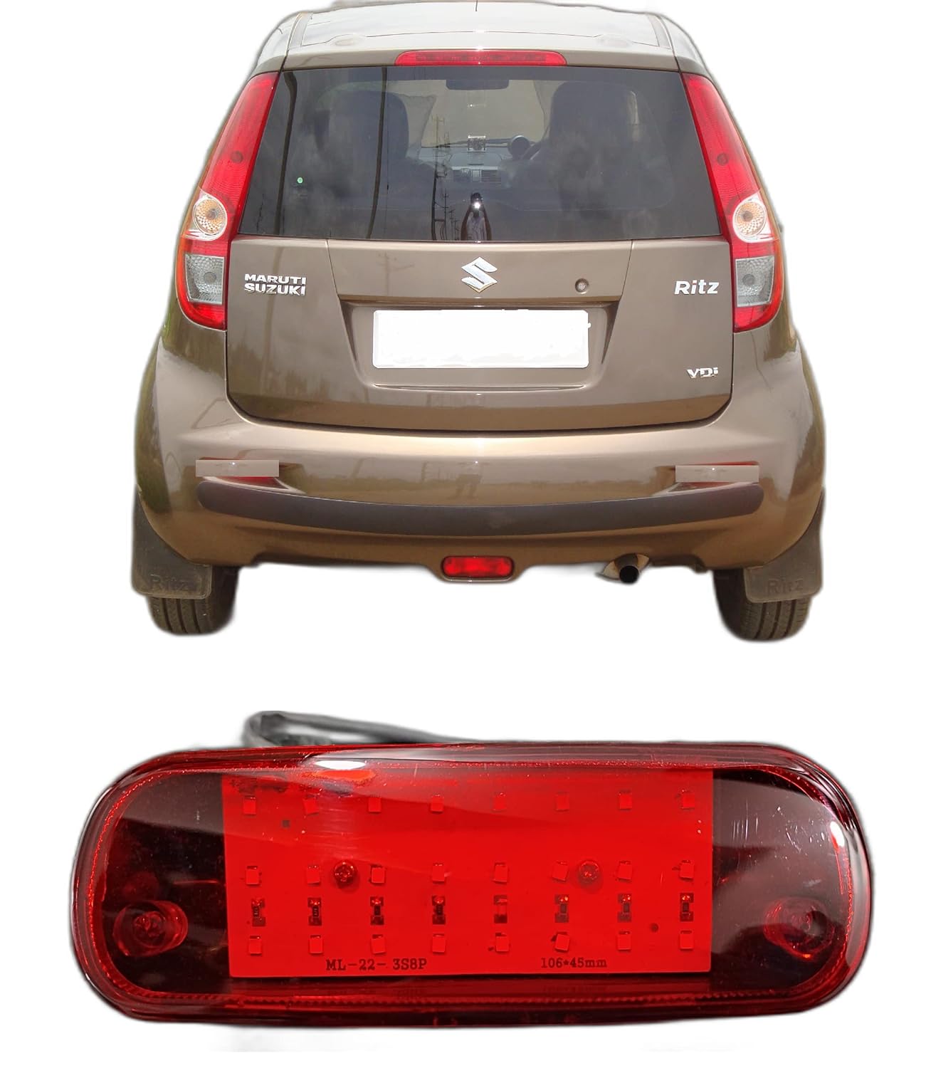 PALAUTOLIGHTS Rear Back bumper Led fog lamp for Ritz(20092012) Amazon.in Car & Motorbike