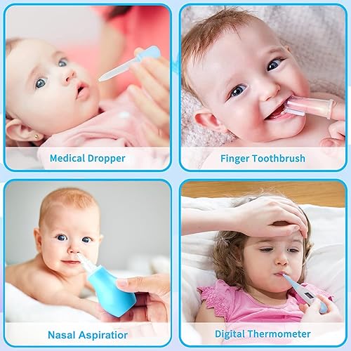 Miniatura 3 de Esonto Kit de cuidado y cuidado de la salud del bebé 12 en 1 juego de seguridad para bebés recién nacidos juego de cuidado de la salud del bebé con