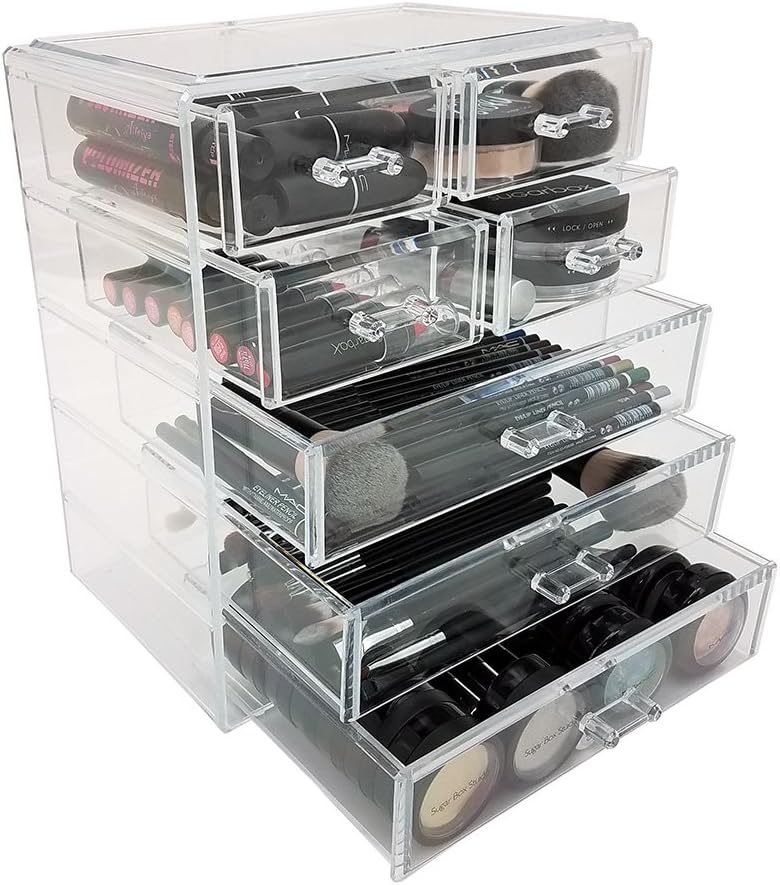 OnDisplay Zoe 7 Drawer Cosmetic/Jewelry Organizer, Clear, NULL