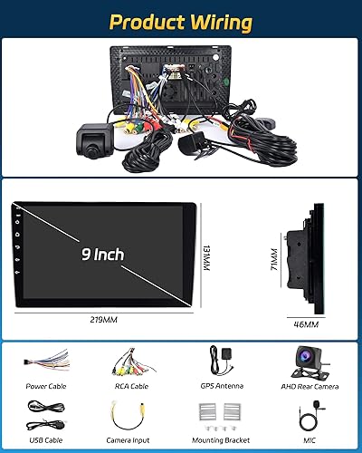 Miniatura 7 de Doble DIN Android 11 Estéreo de coche inalámbrico Apple Carplay Android Auto Radio, pantalla táctil de 7 pulgadas, receptor de audio Bluetooth para