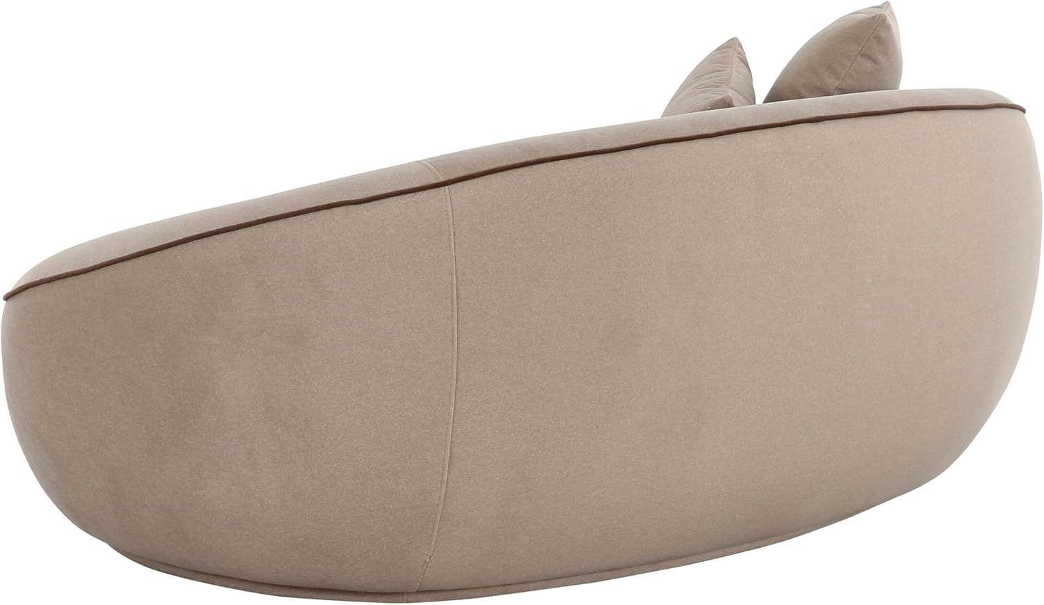 Tov Furniture Jenny Taupe Faux Mohair Loveseat | Easy Clean fabric
