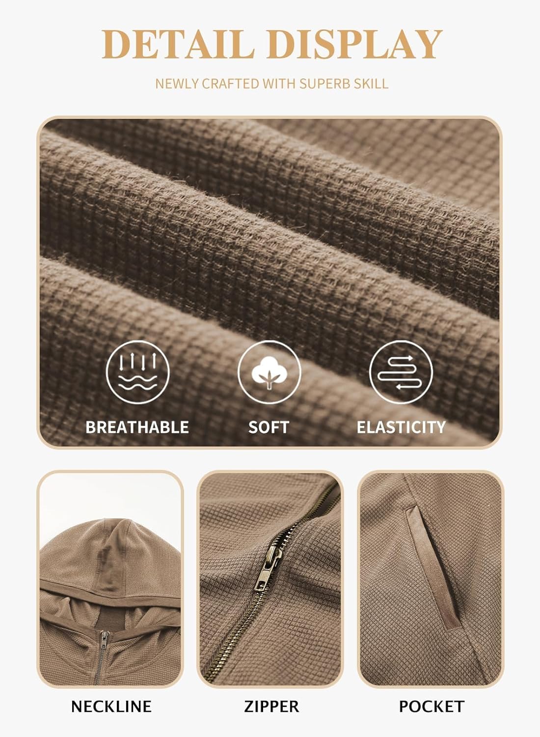 Eytino Womens Plus Size Long Sleeve Zip Up Oversized Casual Hoodies Sweatshirt Jackets with Pockets(1X-5X) - Image 5