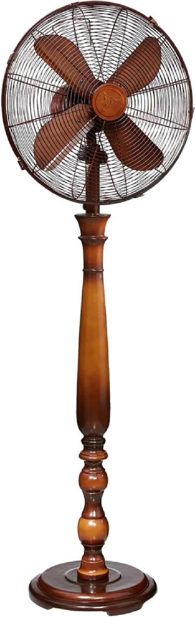 DecoBREEZE Pedestal Standing Floor 3 Speed Oscillating Fan with Adjustable Height, 16 inches, Sutter