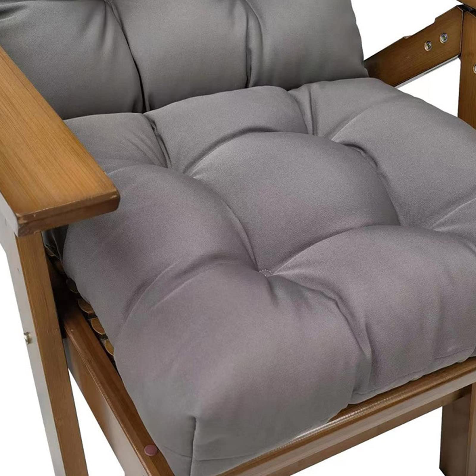 Outdoor Hochlehner-Kissen-Set, wasser- und schmutzabweisend, extra dicke 8 cm Füllung, perfekt für Gartenstühle, bequeme Sitzpolster für Terrassenmöbel