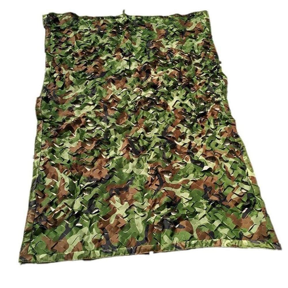 Shading Net Sunscreen Camouflage Outdoor Jungle Sunscreen Green Cover Shading Mesh Dust-proof, Multiple Sizes (Color : Camouflage color, Size : 10 x 10m)