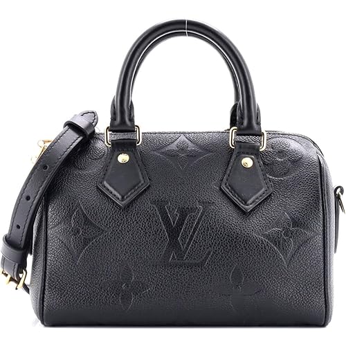 Louis Vuitton, Pre-Loved Speedy Bandouliere Bag Monogram Empreinte Giant 20, Black
