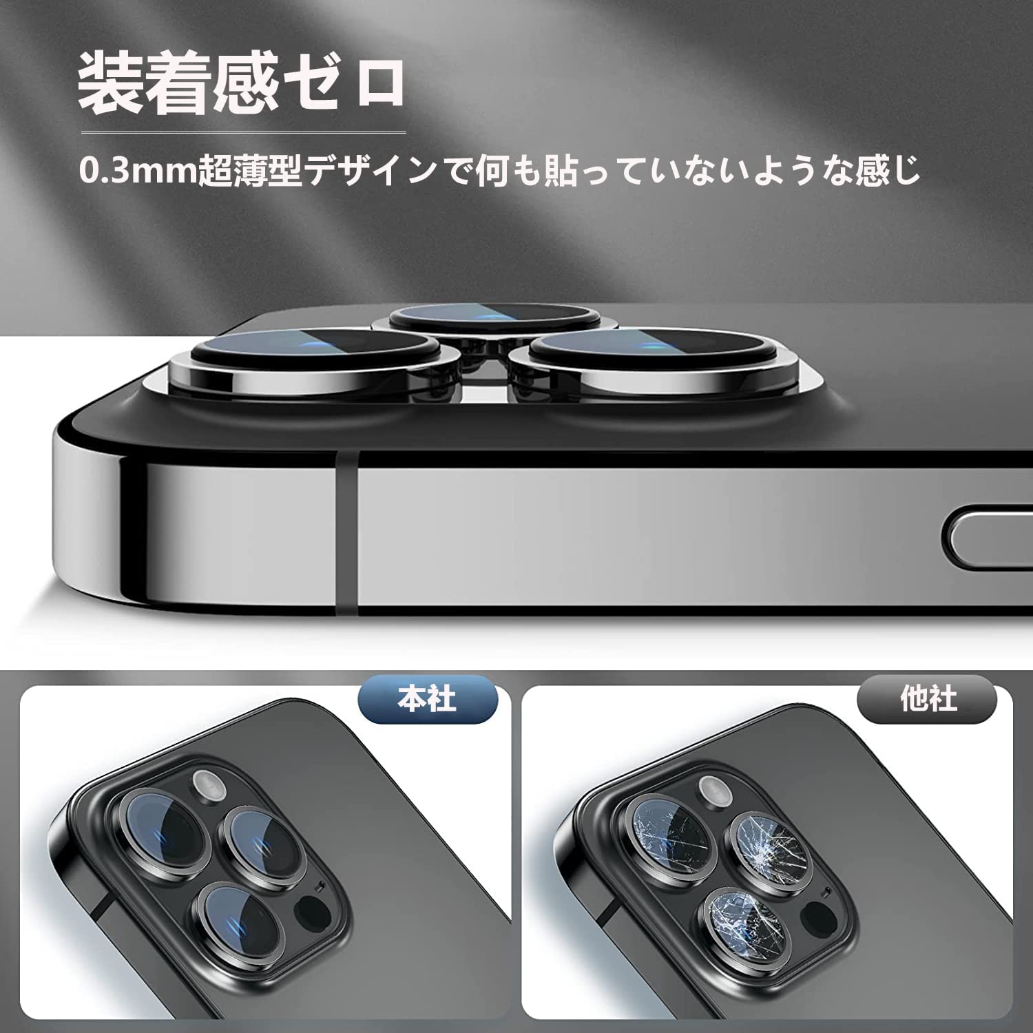 AMAPC for iPhone15 pro カ : 6枚セットAMAPC for iPhone15 pro カメラフィルム