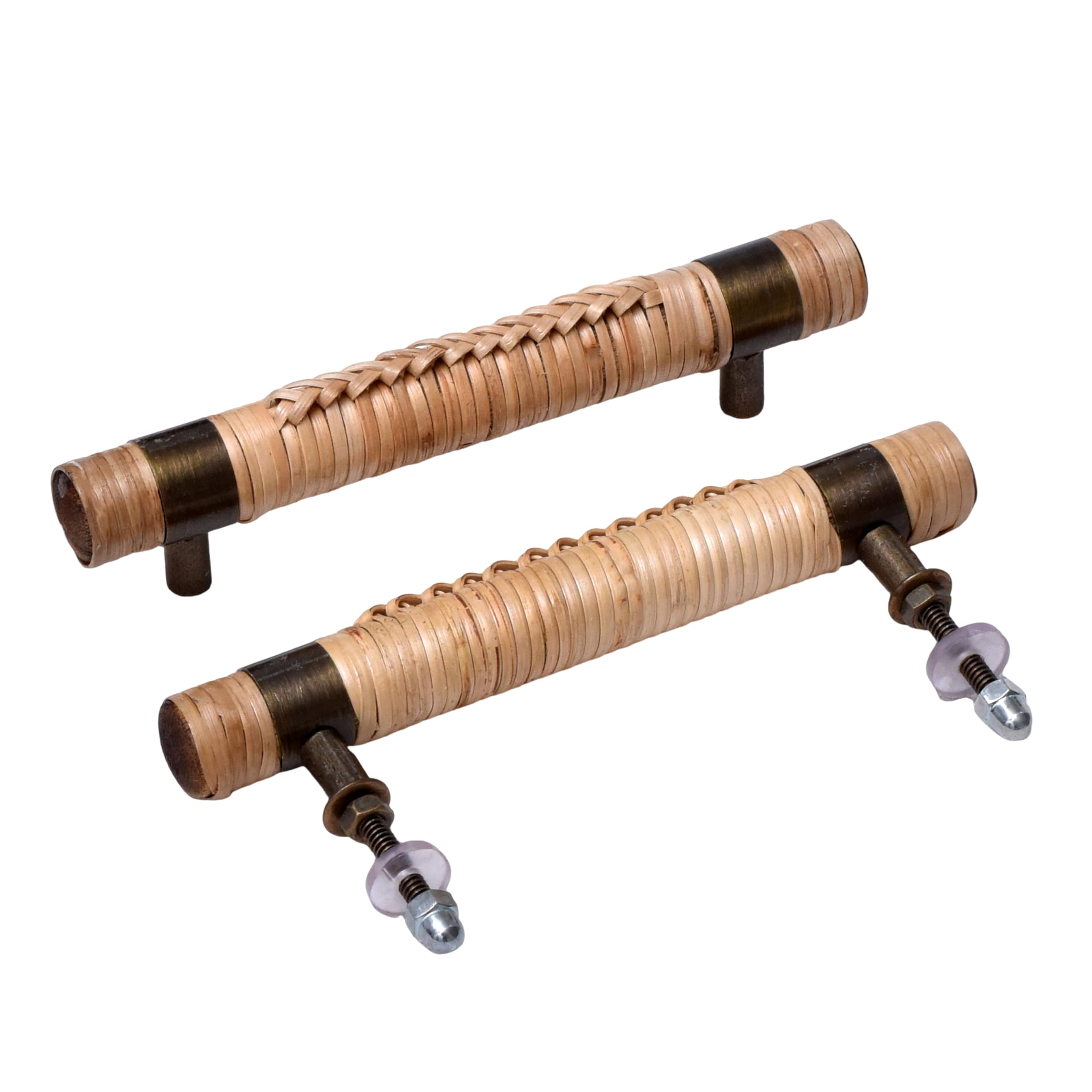 IndianShelf Decorative Rattan Drawer Pulls Boho Wooden Cabinet Handles Unique Dresser Door Handles Interior- 2 Piece (Style 4) (B09VPJSLDW) Amazon Price History, Amazon Price Tracker